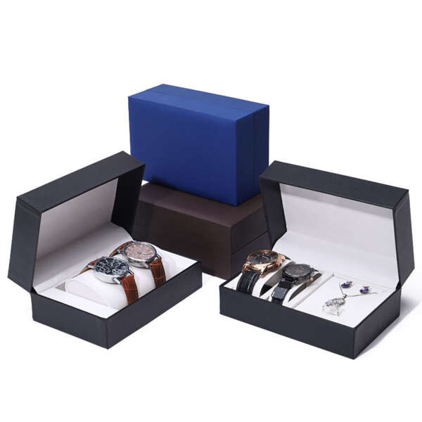 luxury quartz watch travel storage box with custom logo - retail display