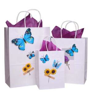 kraft paper reusable fashion kraft gift bag with logo printing detail