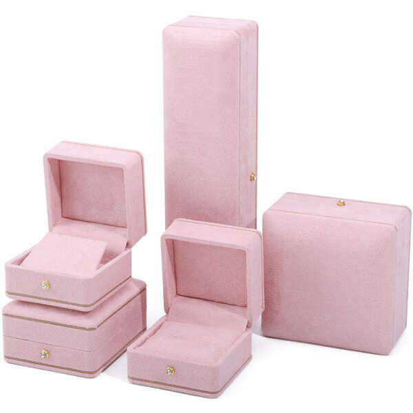 luxury custom logo jewelry packaging box for bracelet necklace ring - detail view
