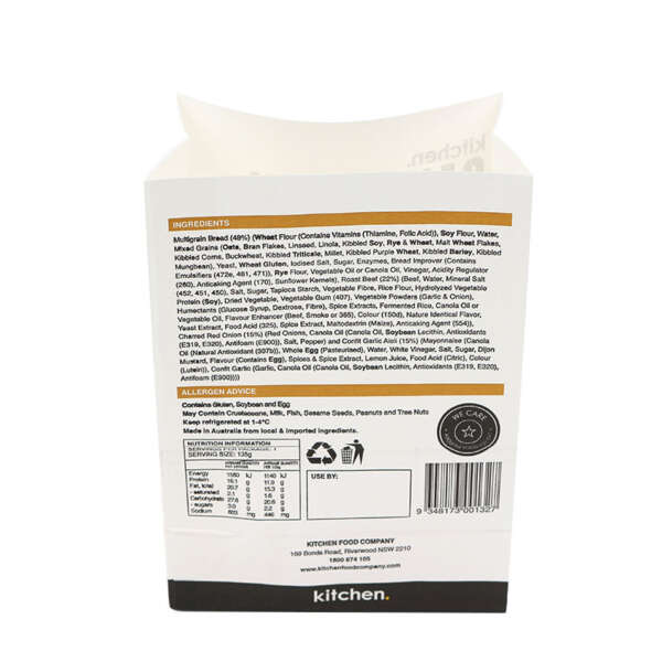 custom printed flat bottom kraft bakery bread sandwich bag view 5