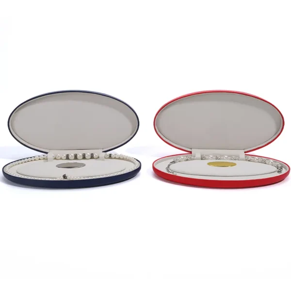 PU leather jewelry storage box for ring necklace bracelet view 1