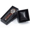 crocodile texture paper watch box with pillow insert - retail display