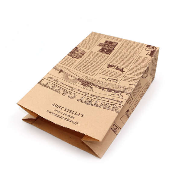 Printed kraft resealable tea coffee stand up pouch for branded paper packaging