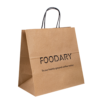 recyclable kraft grocery shopping paper bag for supermarket use view 1
