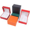 PU leather flip travel watch gift box for quartz watch packaging - detail view