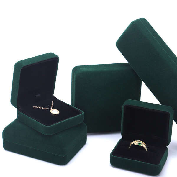 Luxury color jewelry box for retail ring packaging
