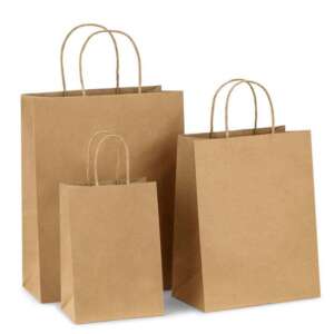 custom colored wedding gift paper bag for party favor retail packaging image 1