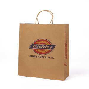 250 gram brown kraft paper brown kraft beauty clothes gift bag with printed logo detail