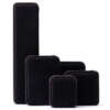 square dark custom logo printed jewelry ring box - product presentation