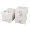 custom printed facial mask product cardboard box packaging - open display view