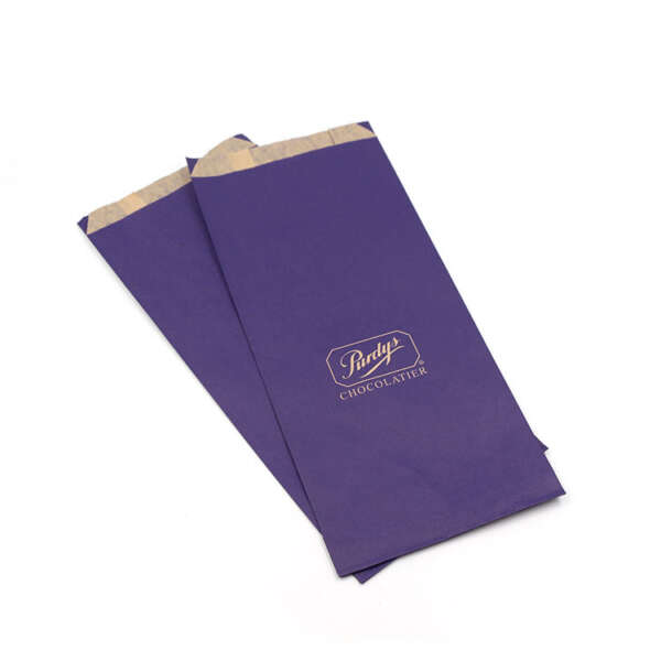 food grade brown kraft paper tear resistant kraft donut cookie bag with logo printing detail