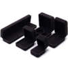 square dark custom logo printed jewelry ring box - custom logo option