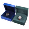 clamshell luxury watch box with custom material packaging - gift packaging
