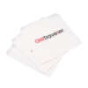 Printed white translucent glassine paper bag for branded paper packaging