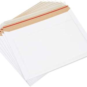custom printed no bend stay flat kraft mailing envelope view 2