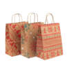 Printed printed Christmas kraft gift bag for branded paper packaging orders