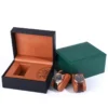 luxury PU leather travel watch box for mechanical watch packaging - retail display