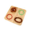 solid wood square round empty display tray for ring bracelet pendant view 4