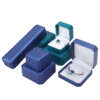 octagonal leather jewelry packaging box for earrings bracelet necklace ring view 3