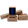 plastic spray painted square LED jewelry box for necklace ring - gift packaging