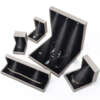 luxury leather LED jewelry box with light for bracelet necklace ring - front view