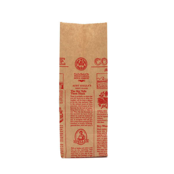 flat bottom brown kraft snack bag showing flat bottom carton style, food grade paper and logo flexo printing options