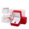 PU leather necklace and ring jewelry packaging box view 6