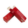 red custom skin care printed logo cardboard paper box - front view