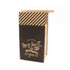Custom sealable brown kraft window bag for coffee, snacks, dry foods, bakery and retail display packaging