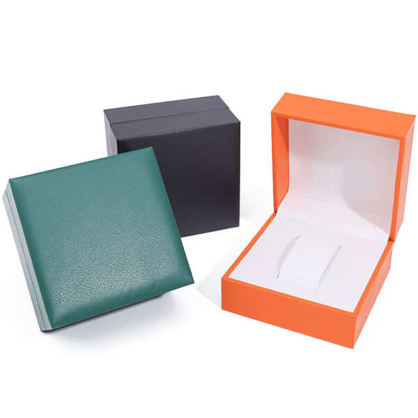 PU leather flip travel watch gift box for quartz watch packaging - gift packaging