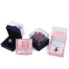 Floral gift box for necklace and ring packaging