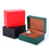luxury PU leather travel watch box for mechanical watch packaging - detail view