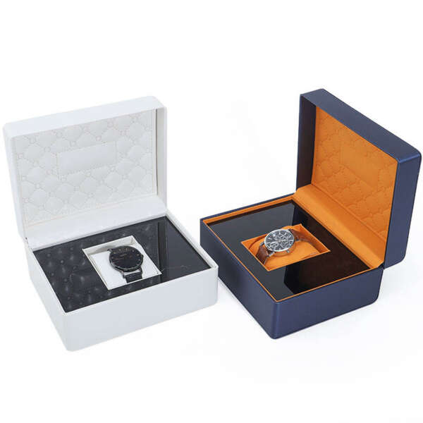 PU leather watch case gift packaging box with jewelry display - gift packaging