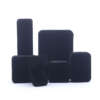 black ring jewelry packaging box for necklace stud earrings bracelet - front view