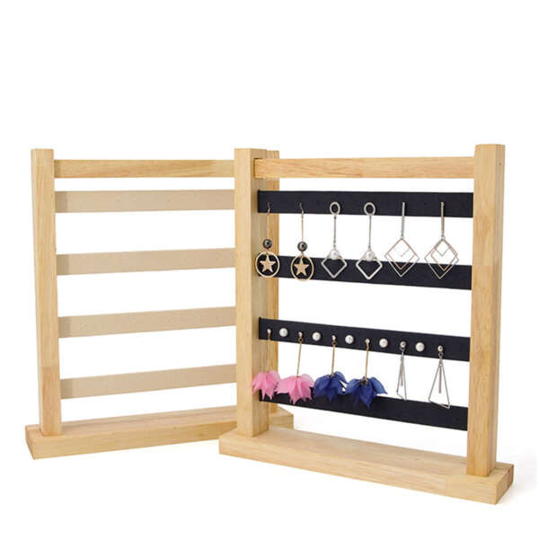 Wholesale stud earring rack with logo marking option