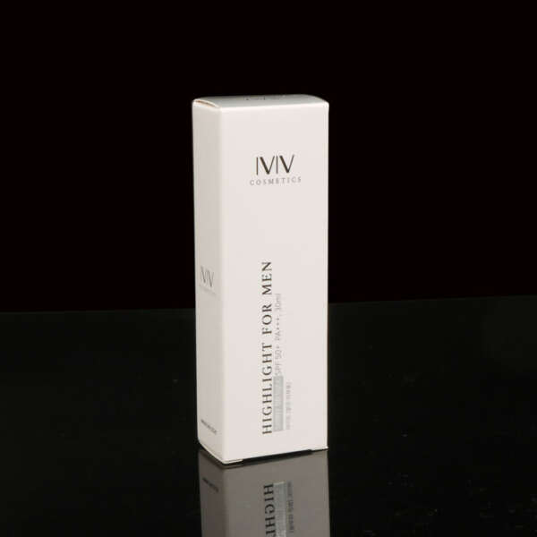 printed lotion cosmetic cardboard paper packaging box - print detail view