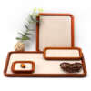 Luxury white jewelry tray for retail counter presentation