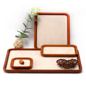 Luxury white jewelry tray for retail counter presentation