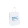 printed kraft paper tote bag for boutique clothing packaging
