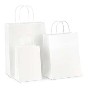 eco friendly custom logo paper shopping bag with handles view 2