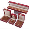 leather jewelry gift display box for bracelet necklace ring earrings - gift packaging use