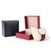 luxury lychee texture watch jewelry paper packaging box - custom logo option
