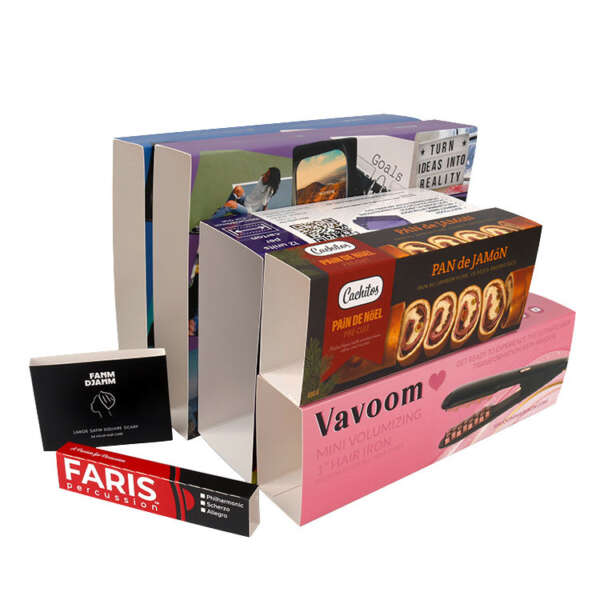 custom mini hair iron printed paper box sleeve packaging - print detail view