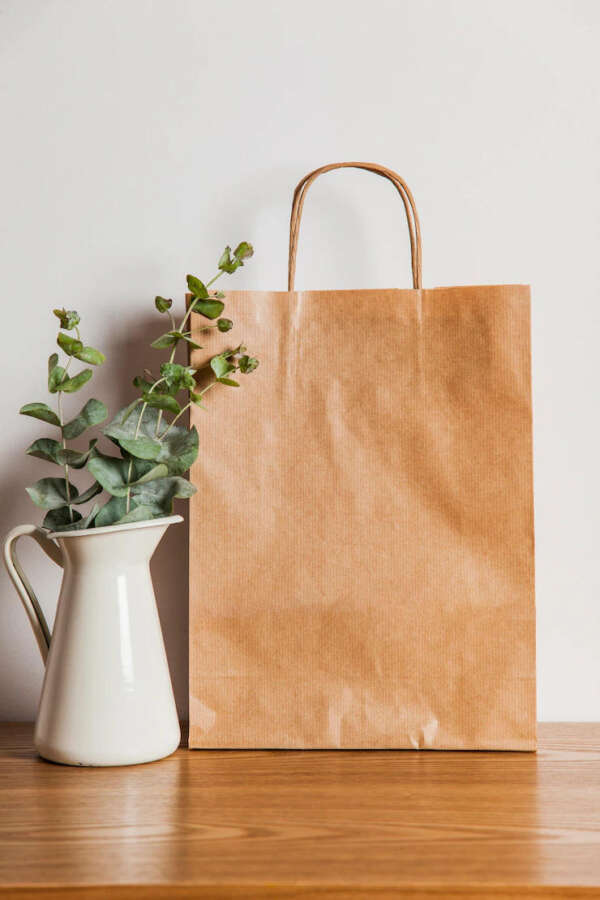 waterproof food grade kraft fast food paper bag full color view 3