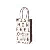 art paper or kraft paper mini wedding cosmetic jewelry paper bag with logo printing detail
