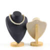 Vertical necklace display stand for retail presentation