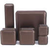 PU leather jewelry gift box for necklace earrings ring - custom logo option