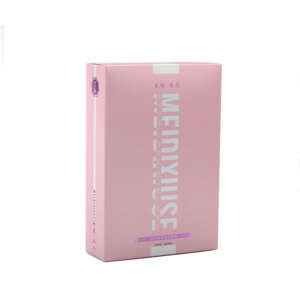 white cardboard skin care facial mask cosmetic folding carton - front view