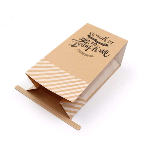 microwavable popcorn kraft snack bag production sample with export carton support