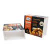 eco friendly snack food paper card sleeve packaging - open display view